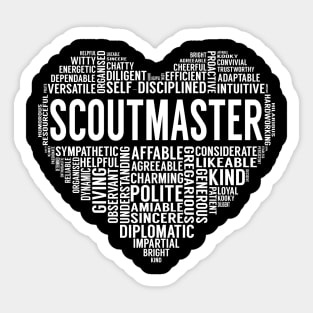 Scoutmaster Heart Sticker